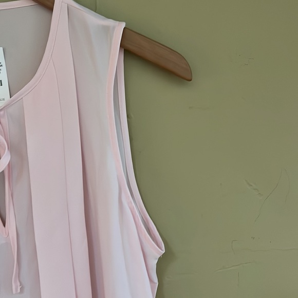 NWOT J.Crew Factory | Tie-front sleeveless blouse | Light Pink | Size M - Picture 10 of 14